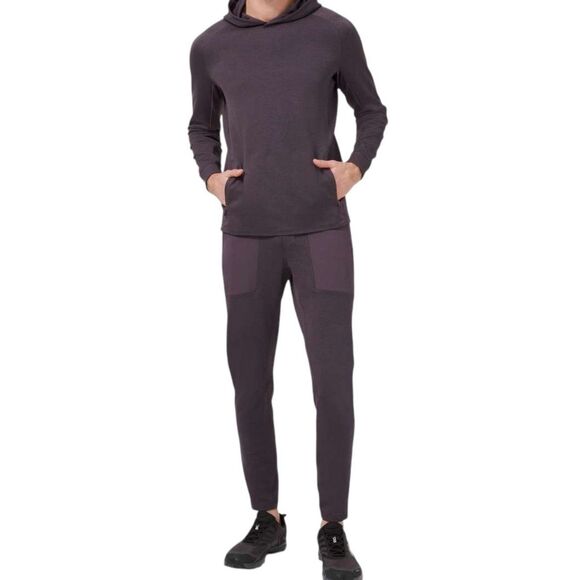 Lululemon Textured Tech Hoodie *Heathered Grape Thistle / Graphite Grey - Picture 9 of 10